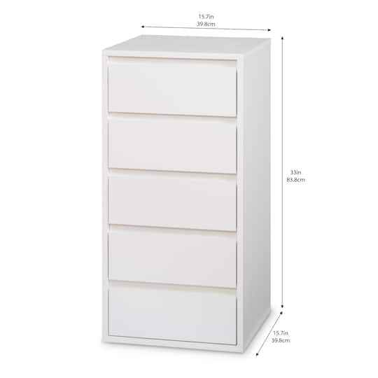 Make Station 5-Drawer Modular Chest by Simply Tidy, Color: White | Michaels Make Station 5-Drawer Modular Chest by Simply Tidy, Color: White | Michaels